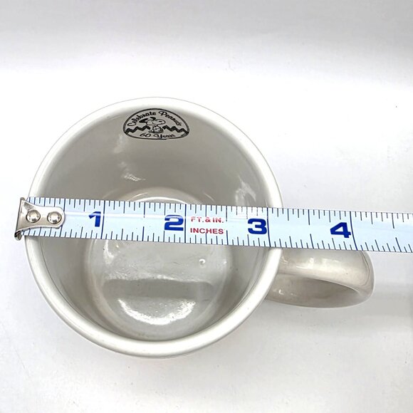 Peanuts Snoopy Christmas Tree Coffee Mug 60th Anniversary 2010 Tree Red Green - Picture 12 of 12